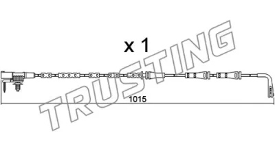 Сигнализатор, износ тормозных колодок TRUSTING SU.357