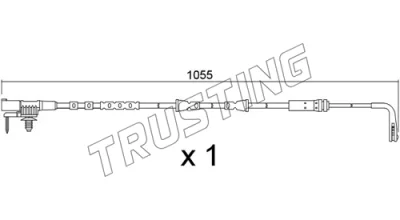 Сигнализатор, износ тормозных колодок TRUSTING SU.391