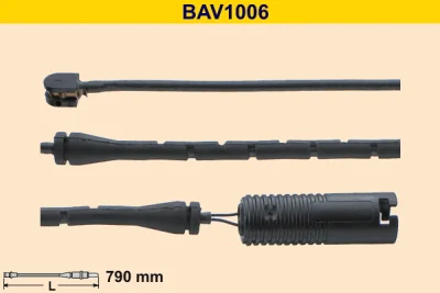 BAV1006 BARUM Сигнализатор, износ тормозных колодок