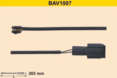 BAV1007 BARUM Сигнализатор, износ тормозных колодок