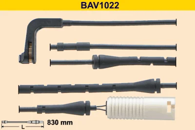 BAV1022 BARUM Сигнализатор, износ тормозных колодок
