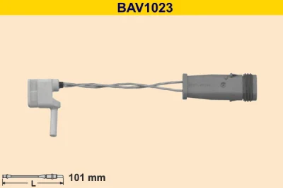 BAV1023 BARUM Сигнализатор, износ тормозных колодок
