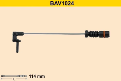 BAV1024 BARUM Сигнализатор, износ тормозных колодок