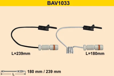 BAV1033 BARUM Сигнализатор, износ тормозных колодок