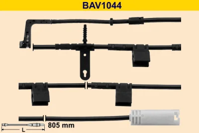 BAV1044 BARUM Сигнализатор, износ тормозных колодок