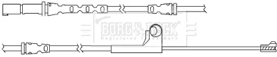 BWL3065 BORG & BECK Сигнализатор, износ тормозных колодок