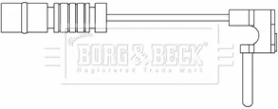 BWL3072 BORG & BECK Сигнализатор, износ тормозных колодок