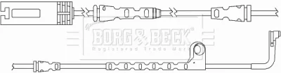 BWL3122 BORG & BECK Сигнализатор, износ тормозных колодок