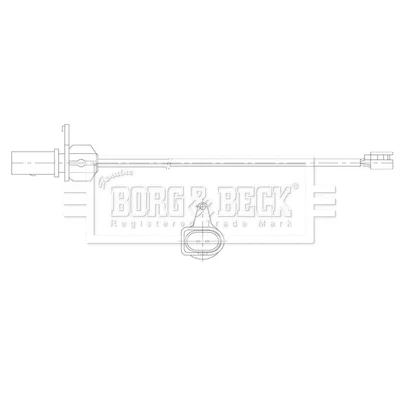 BWL3221 BORG & BECK Сигнализатор, износ тормозных колодок