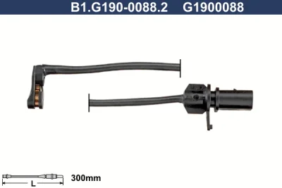 Сигнализатор, износ тормозных колодок GALFER B1.G190-0088.2