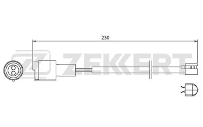 BS-8001 ZEKKERT Сигнализатор, износ тормозных колодок