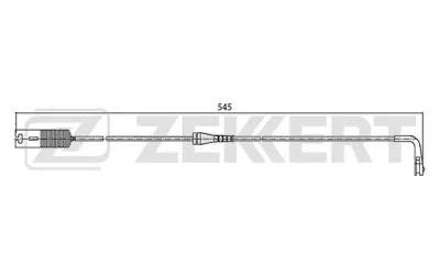 BS-8016 ZEKKERT Сигнализатор, износ тормозных колодок