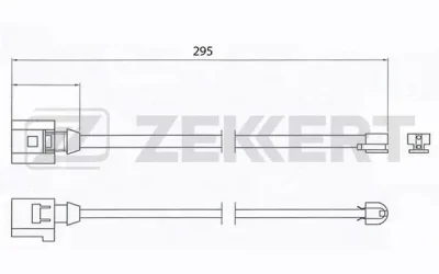 BS-8022 ZEKKERT Сигнализатор, износ тормозных колодок