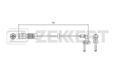 BS-8027 ZEKKERT Сигнализатор, износ тормозных колодок