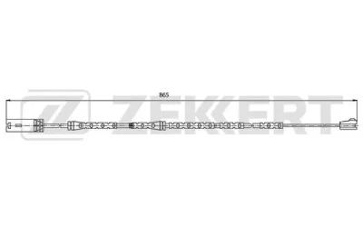 BS-8029 ZEKKERT Сигнализатор, износ тормозных колодок