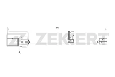 BS-8078 ZEKKERT Сигнализатор, износ тормозных колодок