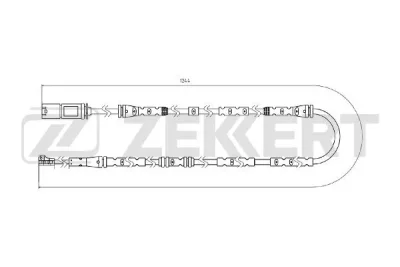 BS-8101 ZEKKERT Сигнализатор, износ тормозных колодок