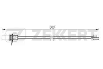 BS-8110 ZEKKERT Сигнализатор, износ тормозных колодок