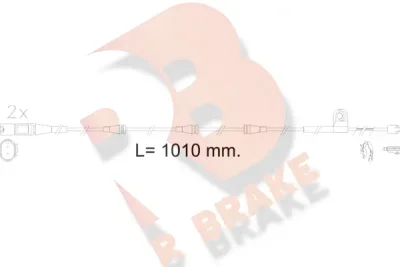610622RB R BRAKE Сигнализатор, износ тормозных колодок