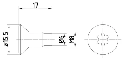 8DZ 355 209-041 BEHR/HELLA/PAGID Болт, диск тормозного механизма