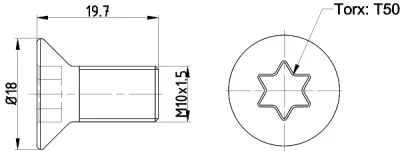 TPM0016 BEHR/HELLA/PAGID Болт, диск тормозного механизма