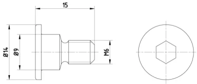 Болт, диск тормозного механизма MINTEX TPM0001
