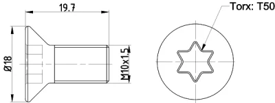 TPM0016 MINTEX Болт, диск тормозного механизма