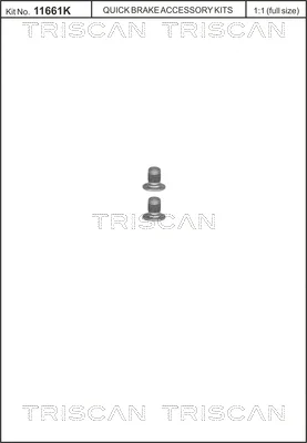 8105 116002 TRISCAN Болт, диск тормозного механизма
