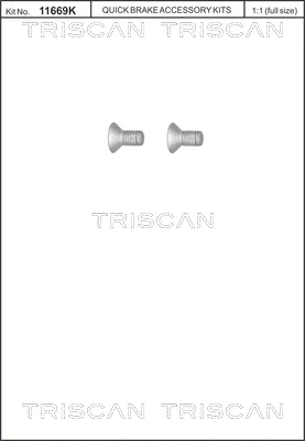 8105 116010 TRISCAN Болт, диск тормозного механизма