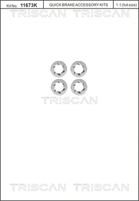 8105 116014 TRISCAN Болт, диск тормозного механизма