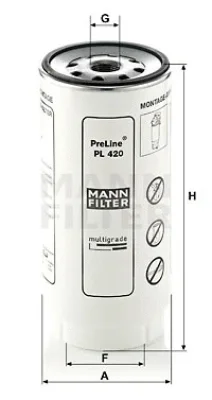 PL 420 x MANN Топливный фильтр