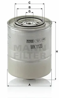 WK 1123 MANN Топливный фильтр