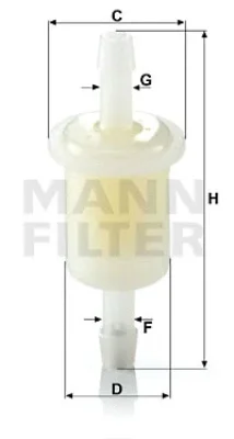 Топливный фильтр MANN WK 21 (10)