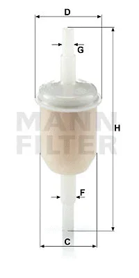 WK 31/2 (10) MANN Топливный фильтр