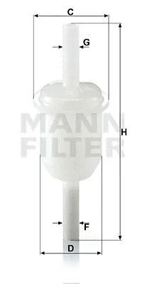 Топливный фильтр MANN WK 31/4