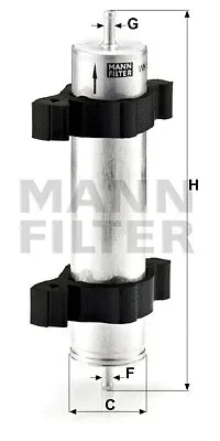 WK 521/2 MANN Топливный фильтр