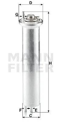WK 532 MANN Топливный фильтр
