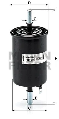WK 55/2 MANN Топливный фильтр