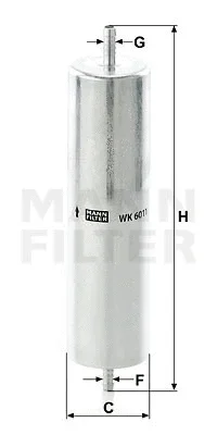 WK 6011 MANN Топливный фильтр