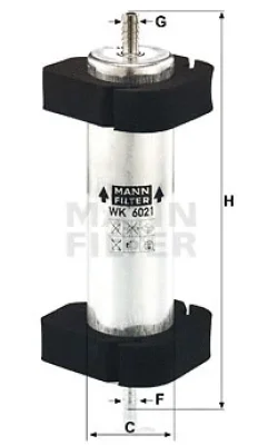 Топливный фильтр MANN WK 6021