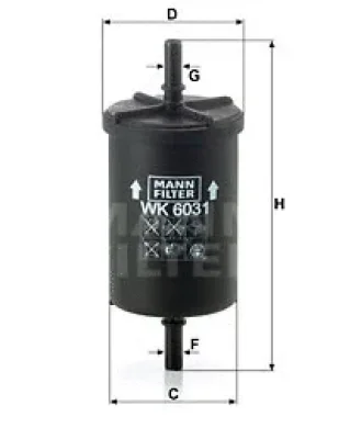 Топливный фильтр MANN WK 6031