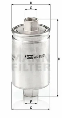 WK 612/2 MANN Топливный фильтр