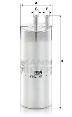 Топливный фильтр MANN WK 7012