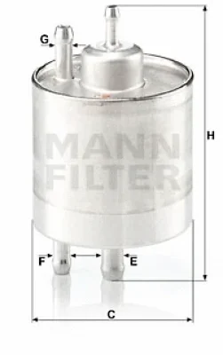 WK 711/1 MANN Топливный фильтр