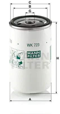 WK 723 MANN Топливный фильтр