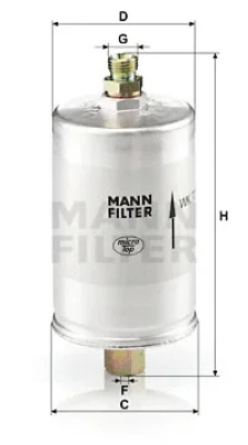 WK 726 MANN Топливный фильтр