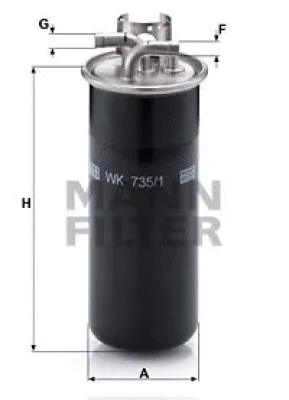 WK 735/1 MANN Топливный фильтр