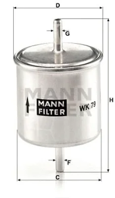 WK 79 MANN Топливный фильтр