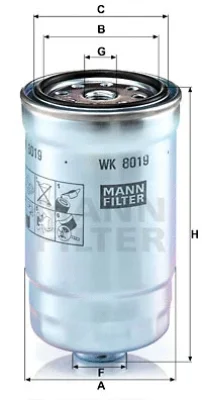 WK 8019 MANN Топливный фильтр