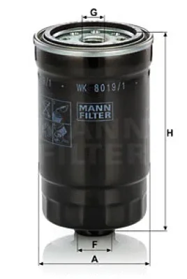 WK 8019/1 MANN Топливный фильтр